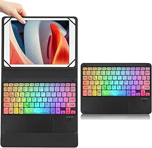 Keyboard with Touchpad and Multicolor Backlight for and Galaxy Tablets ...