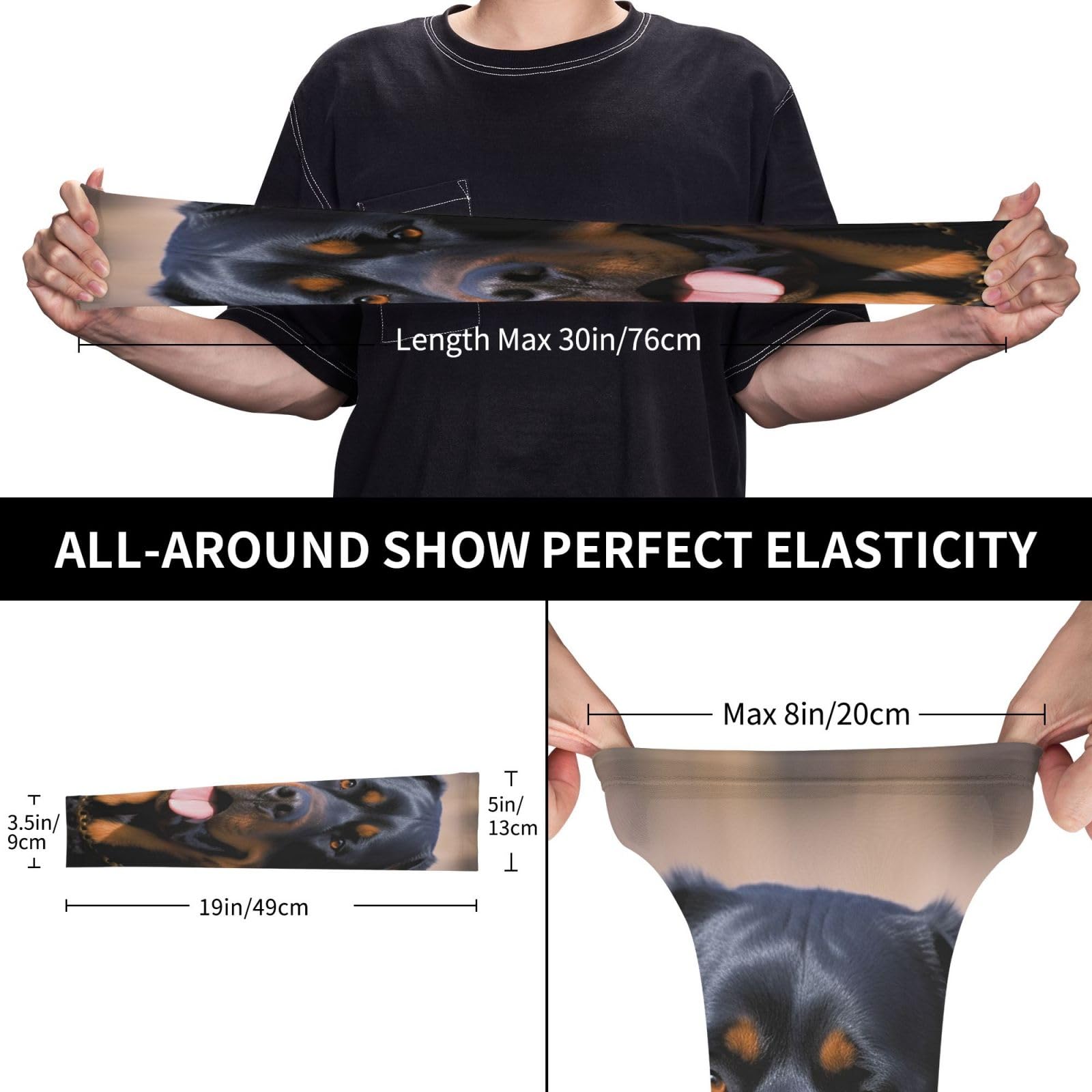 LZQPOEAS Arm Sleeves Gardening sleeves Rottweiler dog Compression Sleeves for Men Women Sun Sleeves Cooling Tattoo Cover