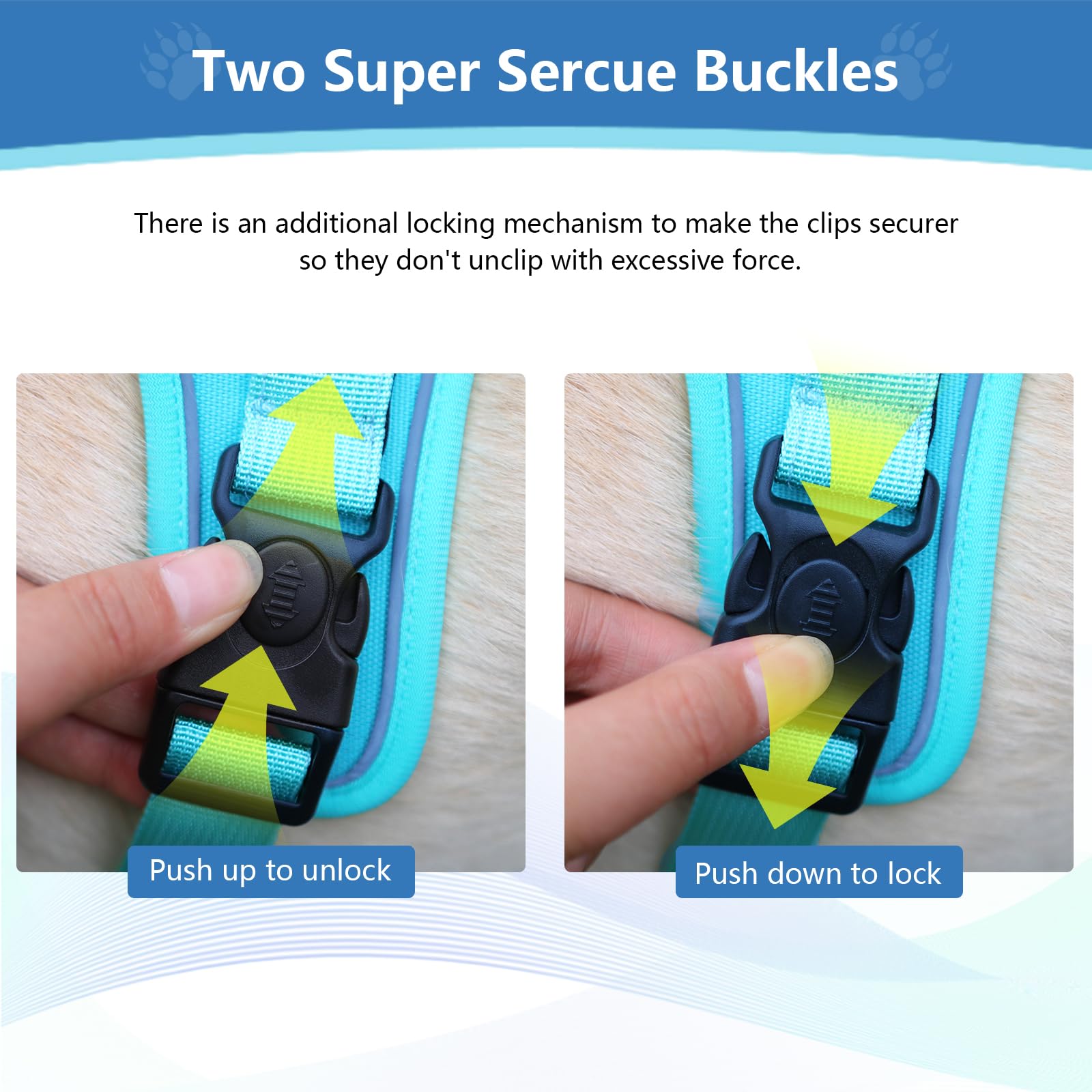 Hundegeschirr mit AirTag-Halter, verstellbare ausbruchsichere Weste für extra große Hunde, kein Würgen, reflektierendes Geschirr mit Griff für einfache Kontrolle, strapazierfähig für Training, Wandern