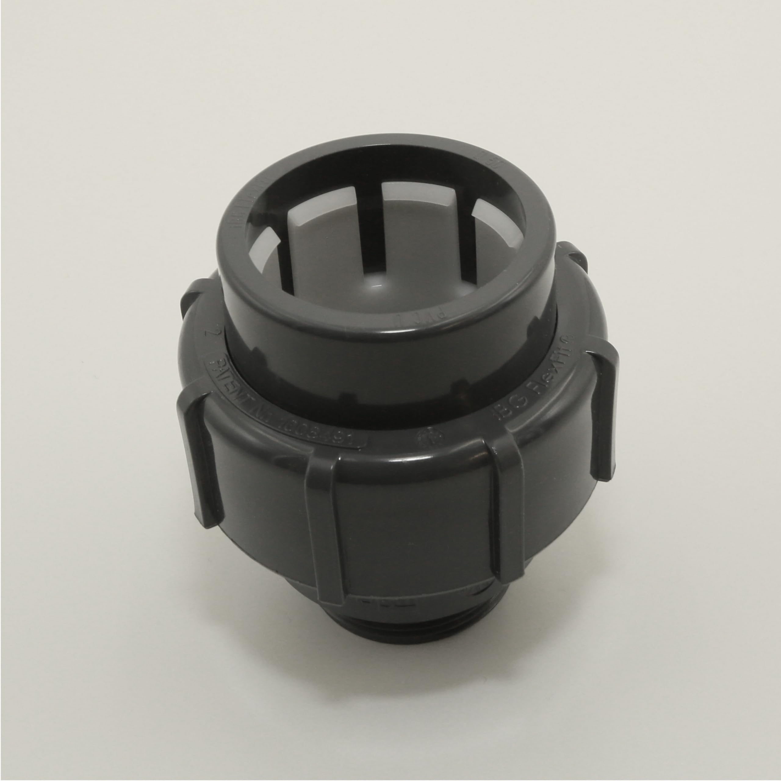 HAF PVC Flexfit Übergangsverschraubung mit 50mm x 1 1/2" | Klemmkupplung x Außengewinde | Klemmverbinder aus grauem PVC | PN4 für Verbindung von Flexschlauch, Poolverrohrung, Druckleitung, Rohrleitung
