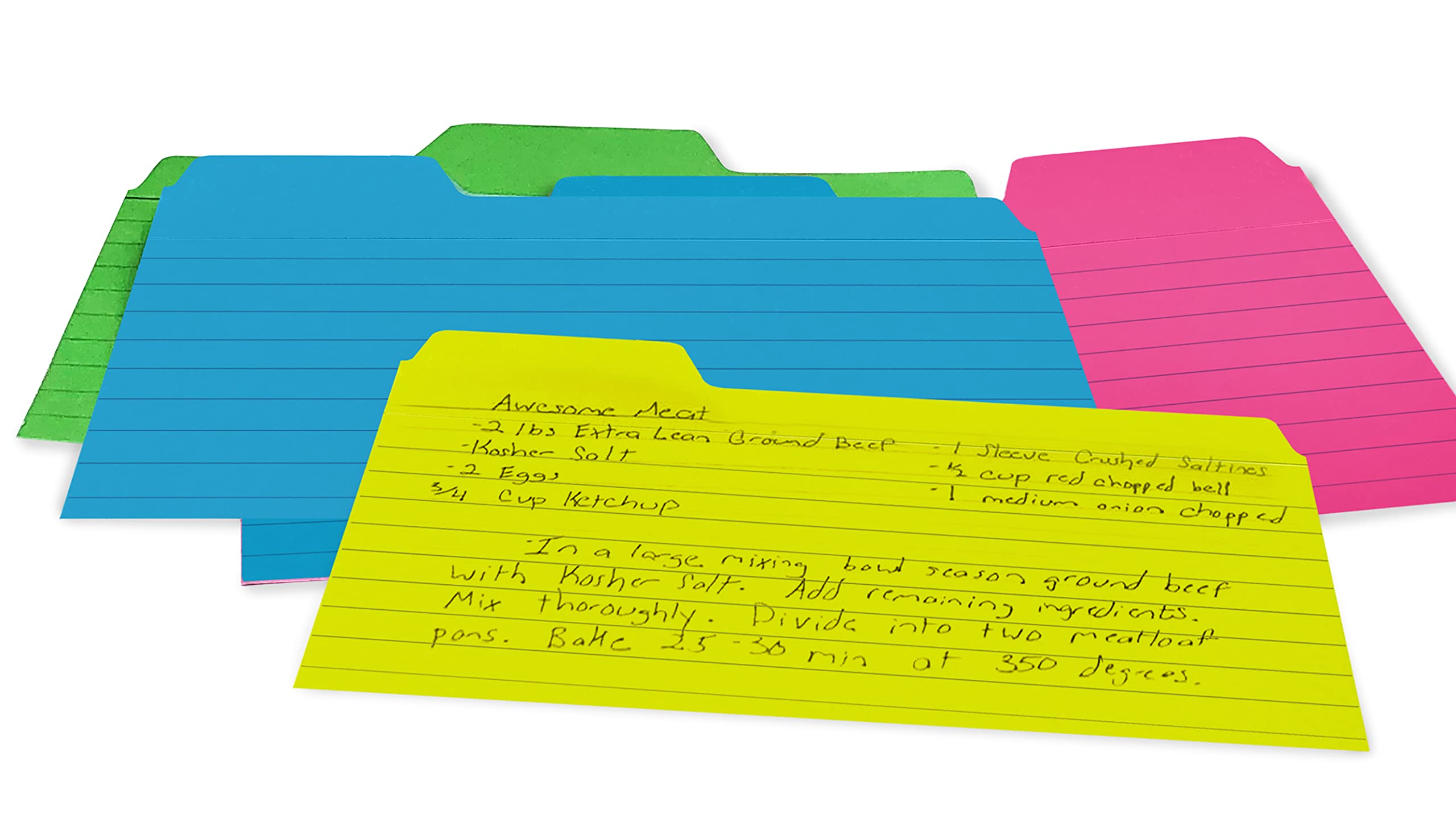 3x5 Tabbed Index Card