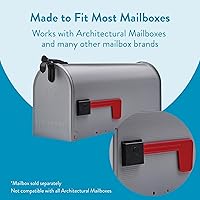 Vista 5 de Architectural Mailboxes Plastic Mailbox Flag Replacement Kit, Red