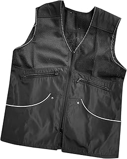 Dog Training Vest for Handlers Breathable Durable Dog Trainer Vest for Agility Obedience Training Handler Dog Trainer Outdoor Backpacking, Black, M