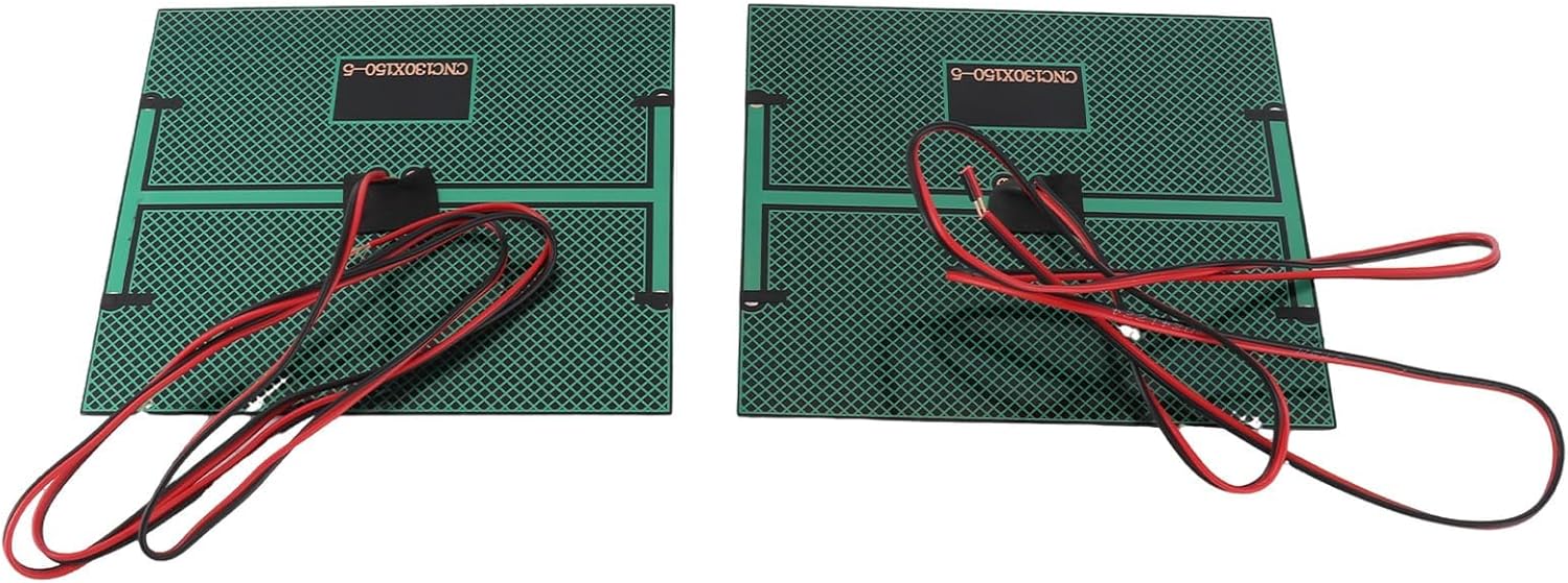 Two Walfront mini solar panels with their front surfaces visible, showing the polycrystalline cells.