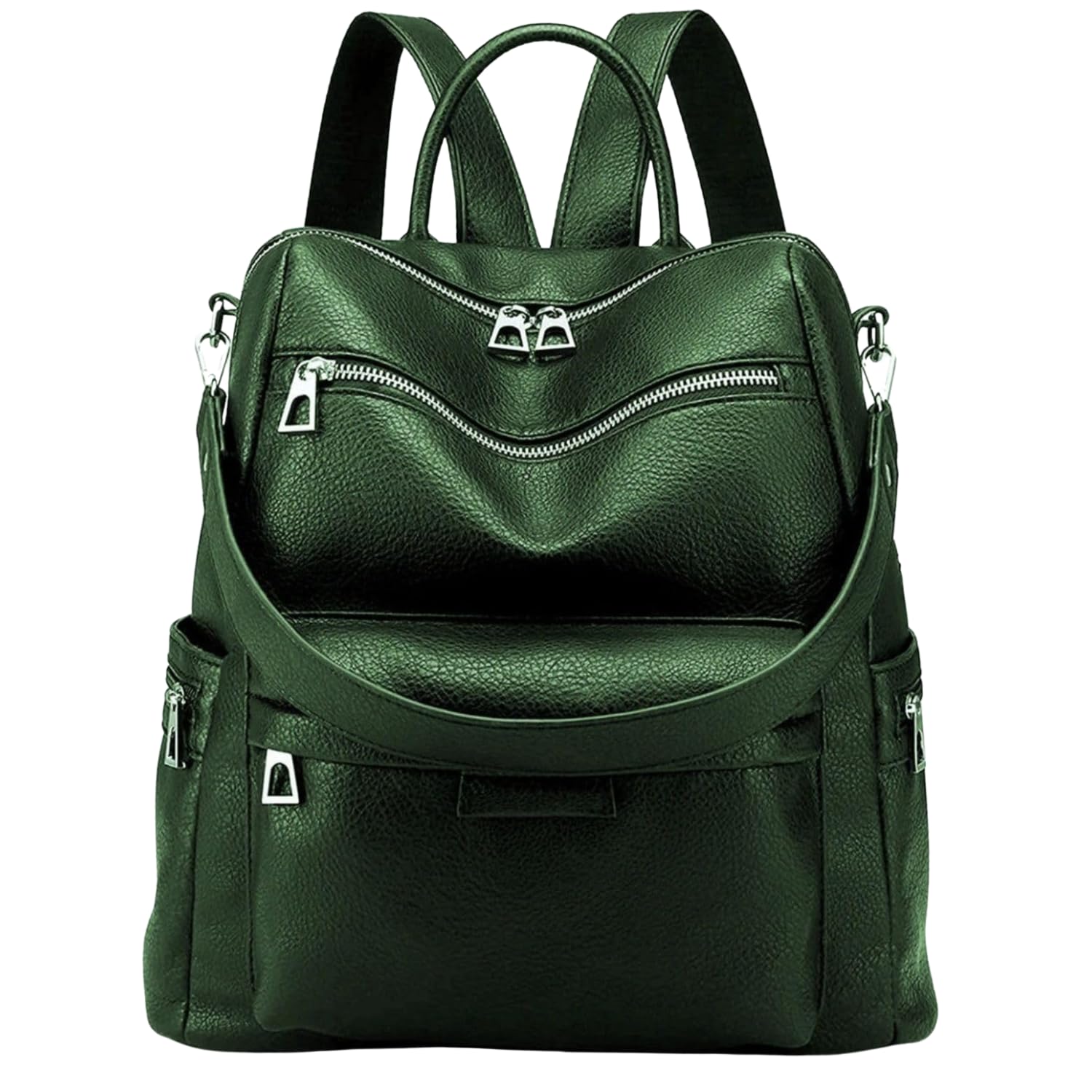 jaisom Stylish Women's Fashion Backpack Purses Multipurpose Design Handbags and Shoulder Bag (Buzz Green_BZ)-picture-8