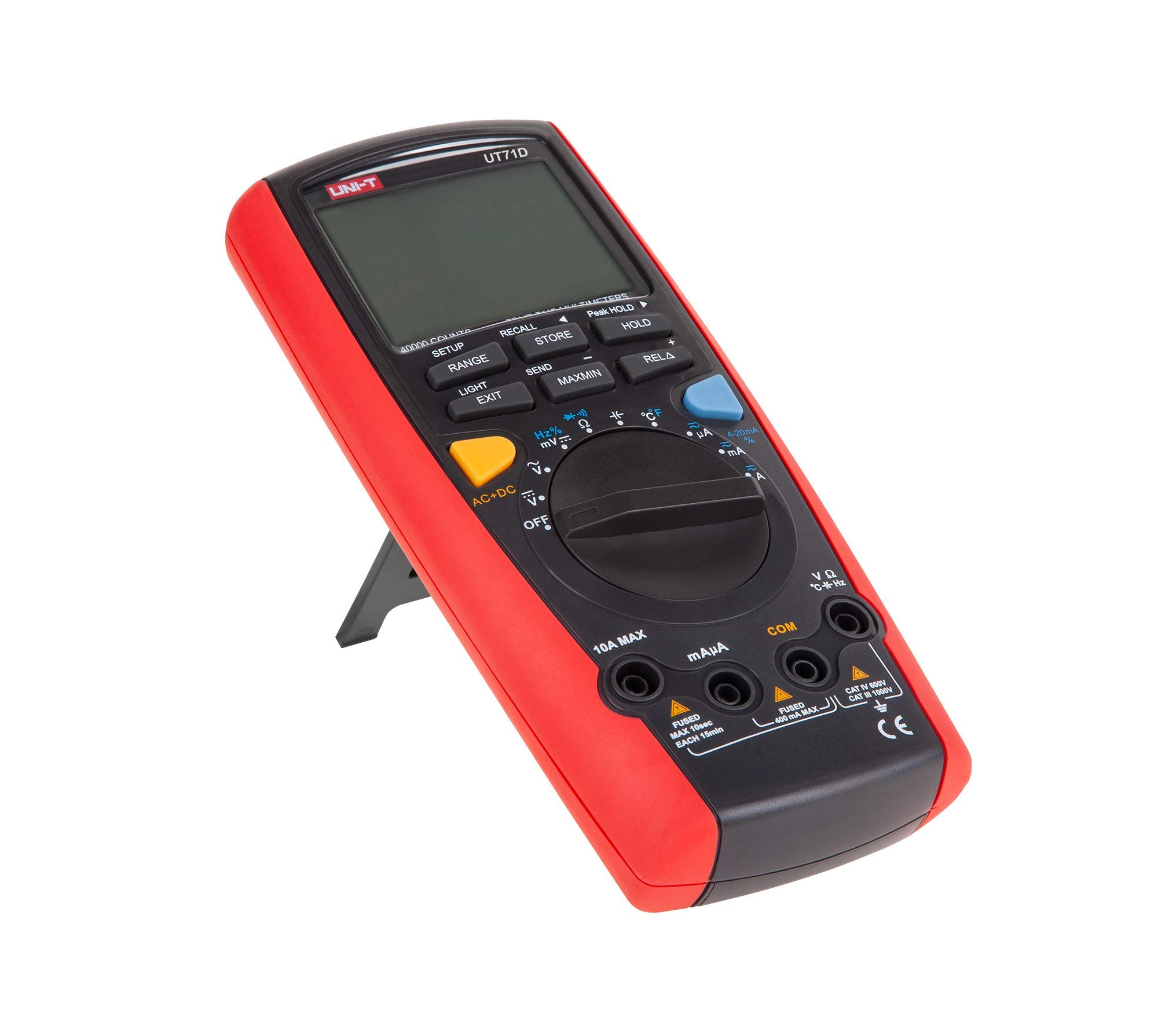 Cyfrowy miernik uniwersalny UNI-T UT71D/MIE0092 tester napięcia, prąd AC/DC, test ciągłości obwodu i diod, pomiar temperatury