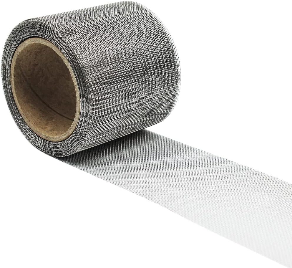 BugMesh Stainless Steel 1mm Insect Soffit Vent Mesh Blocks Flys, Wasps & Bees Easy to Cut & Use (10m x 200mm BugMesh Roll)