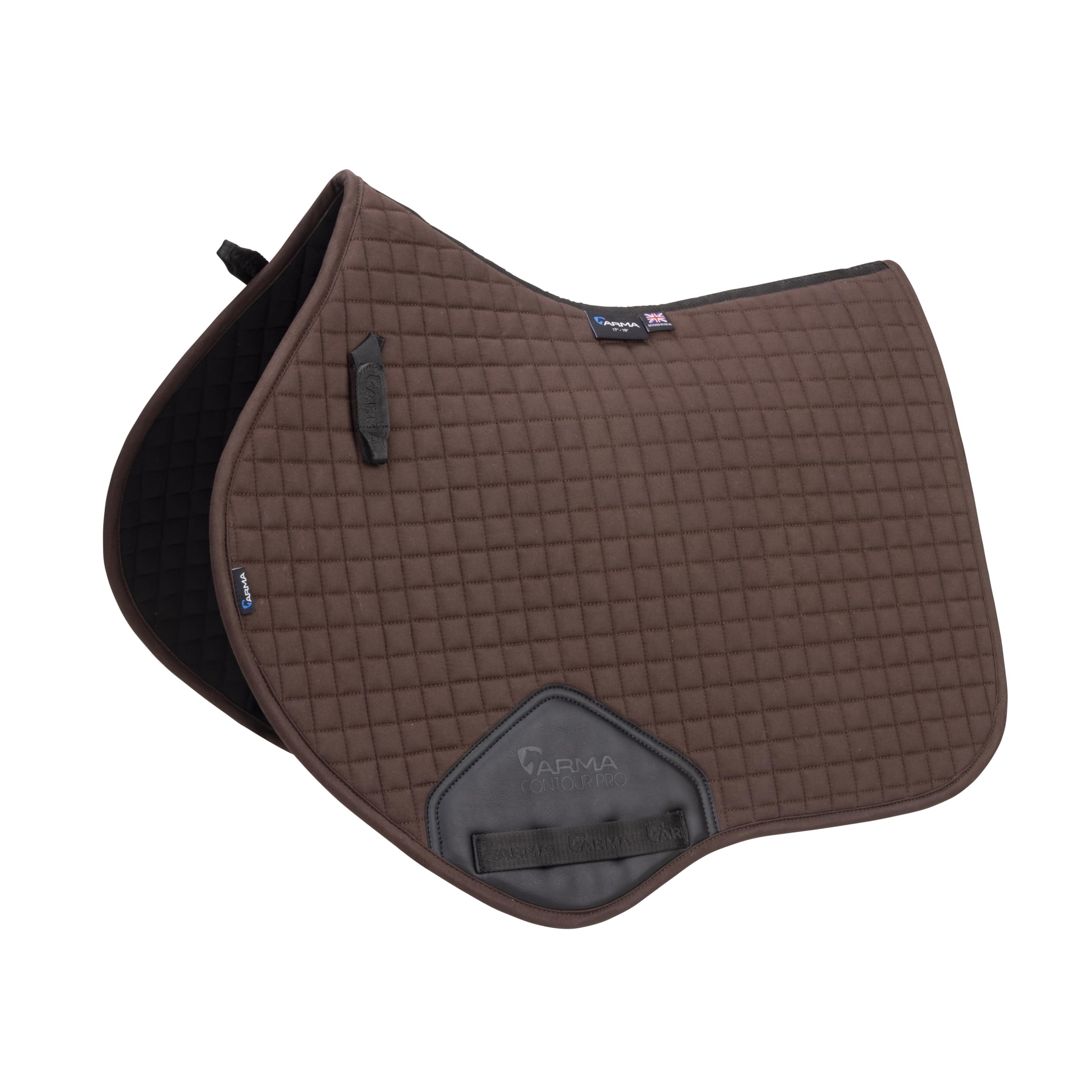 Shires ARMA Deluxe Cotton Jump Saddlecloth - Brown 17-18"
