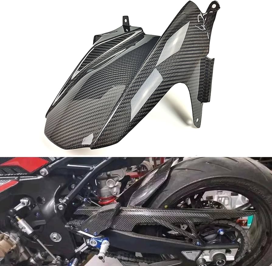 S1000RR HP カーボンリアフェンダー チェーンガード セット Amazon.com: S1000RR Rear Fender Chain Guard Covers Carbon