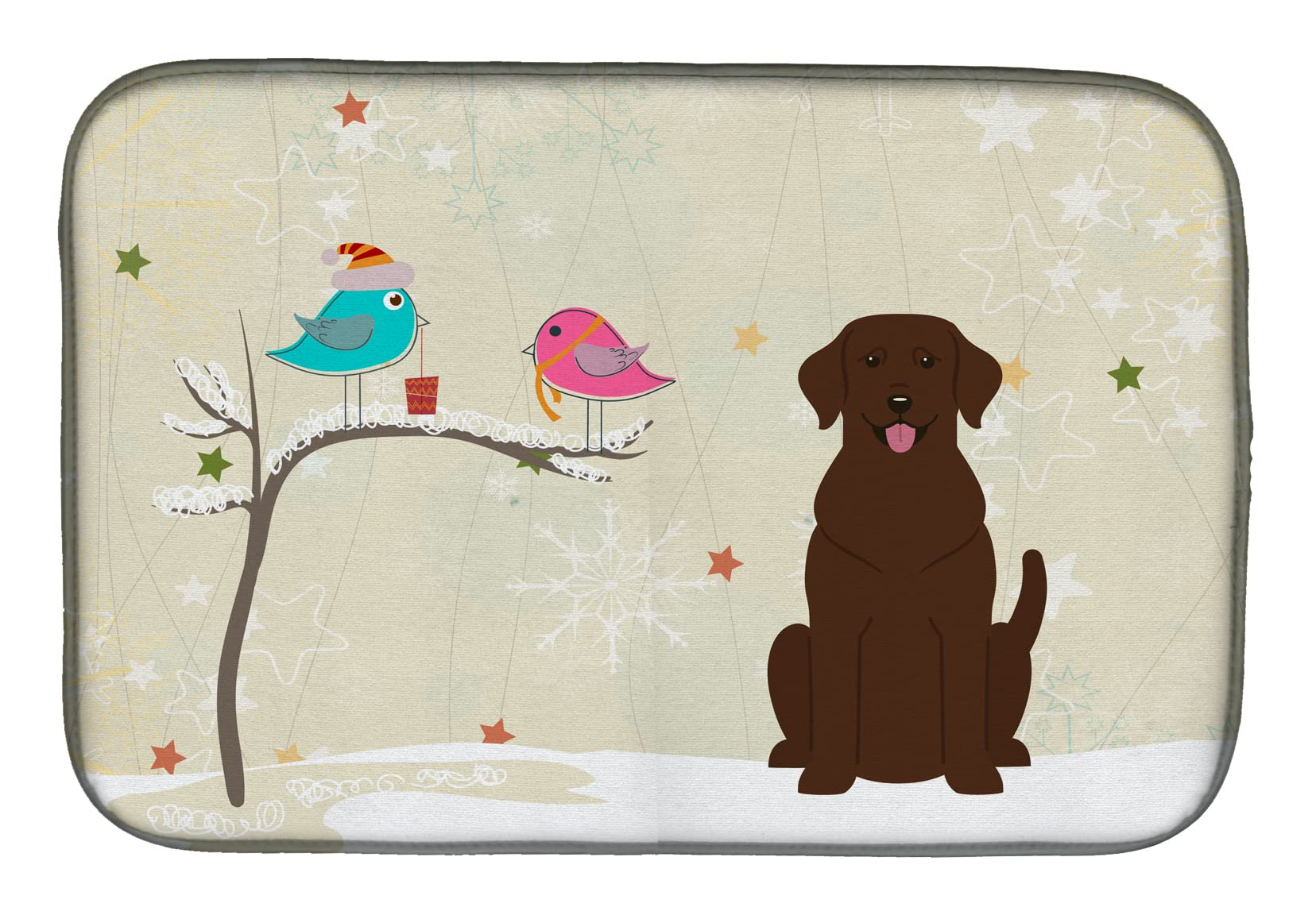 Tapis d'égouttage vaisselle Caroline's Treasures BB2528DDM microfibre 35x53 cm