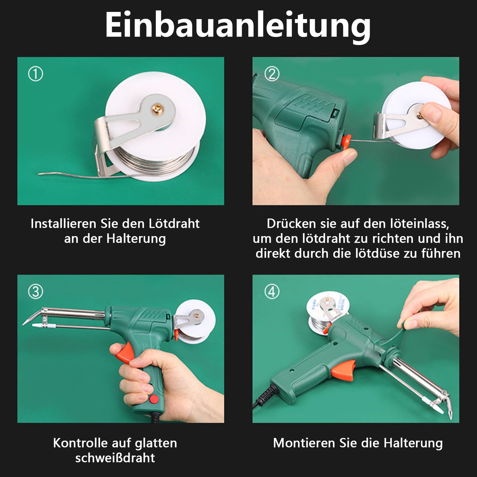 Industrielles Laserschweißgerät mit Außenheizung, multifunktionales Laserschweißgerät, Sechsteiliges Set, Laserschweißpistole für ultradünne Werkzeuge