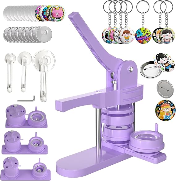 Pin Maker, 353Pcs Pin Maker Machine Kit, 1+1.25+2.25 inch Multiple ...