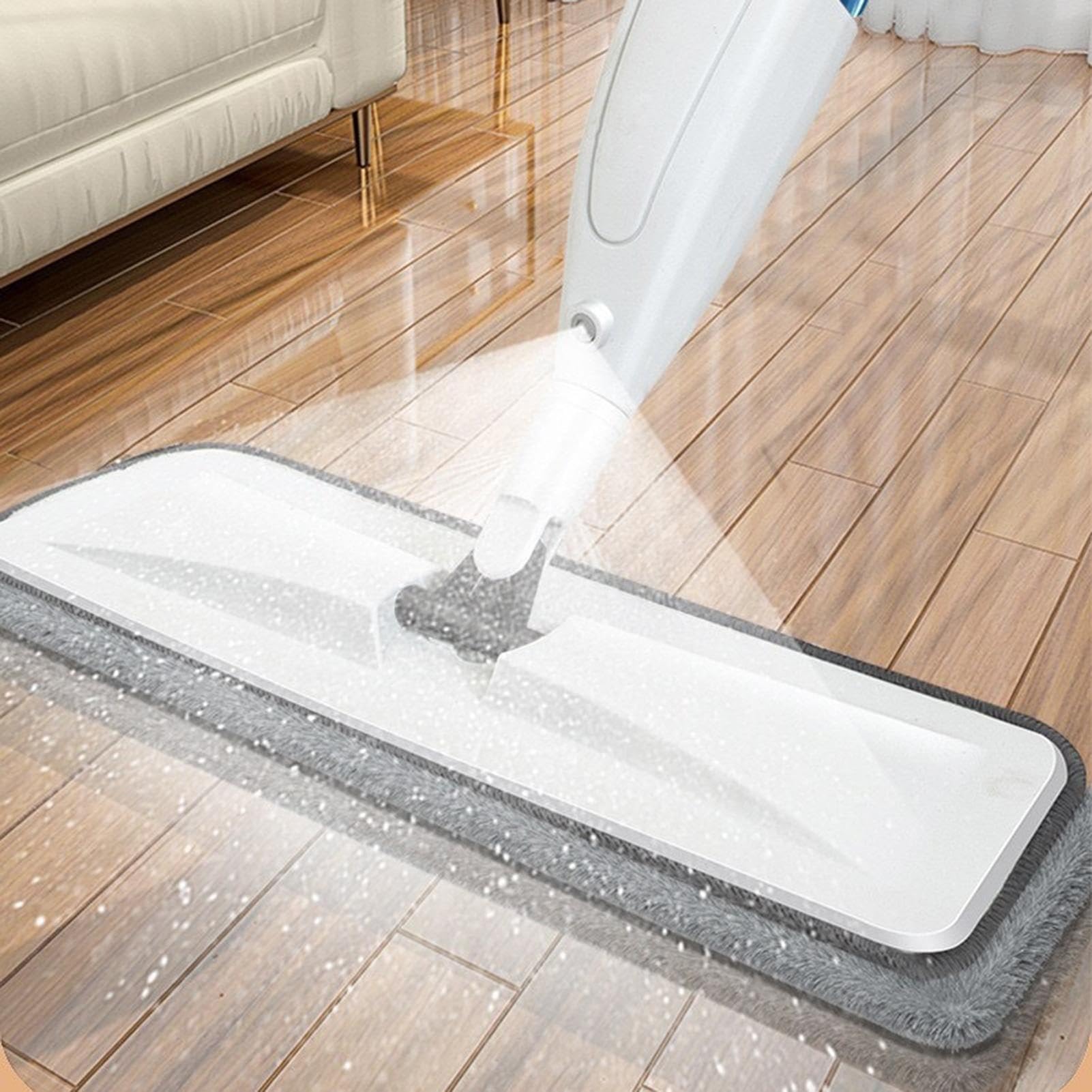 Mopa Spray Recargable Limpieza giratoria en húmedo y seco para Suelo de | Mopa Atrapapolvo de Madera Para Propietarios, Inquilinos, Oficina, Cocina, Baño, Salón, Dormitorio