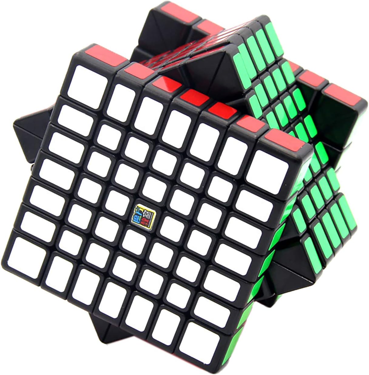 Ahyuan Teenagers and Adults Moyu Cubing Puzzle Game Magic Speed Cube (7x7x7, Black)