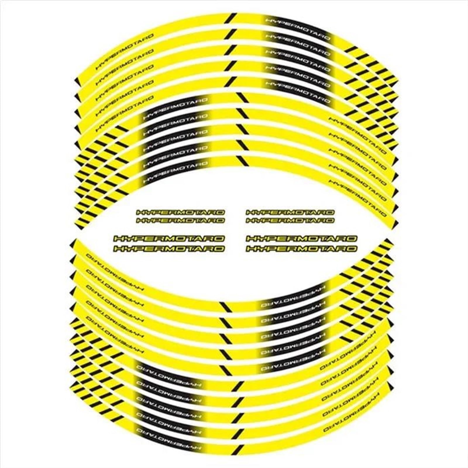 Motorcycle Wheel Stripes Rim Stickers for Ducati 950 821 1100 939 796 698 for Hypermotard(Color3)