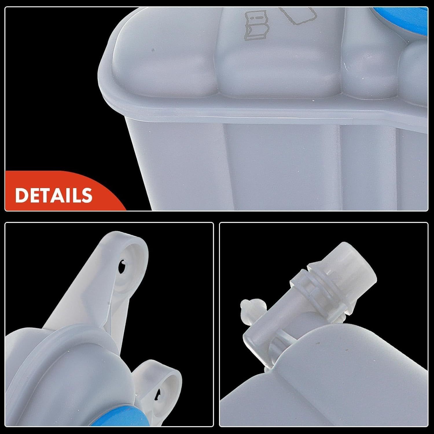 A-Premium Engine Coolant Overflow Recovery Reservoir Tank [with Cap & Sensor & Heat Shield] Compatible with Audi Q5 2009-2015/2017, S4 2013-2015, S5 2012-2017, SQ5 2014-2017, DOHC, Superchargered