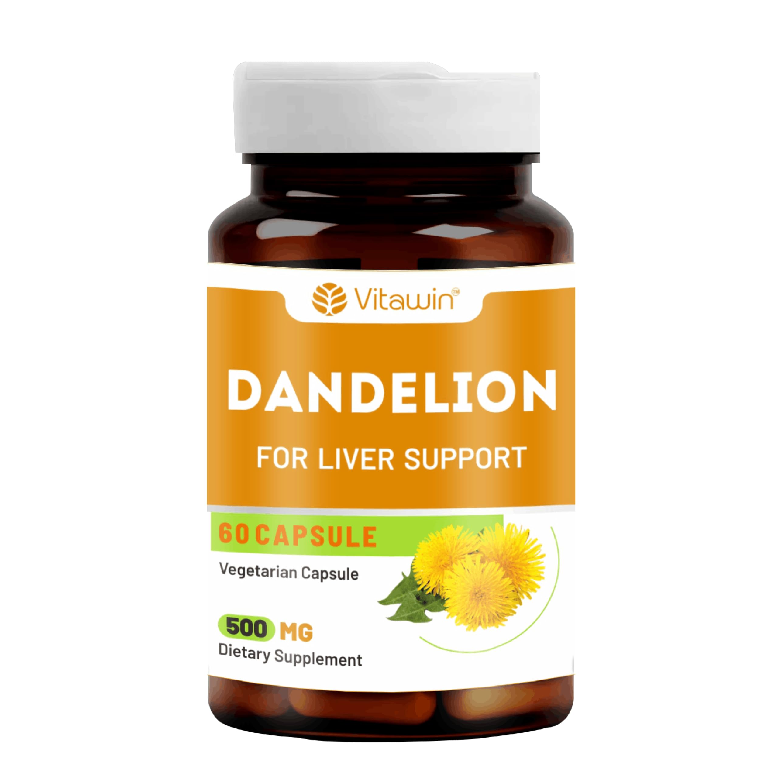 VITAWIN Dandelion Capsules - Ultimate Health and Nutrition Supplements for Liver Support and Body Detox -( 60 Capsules )-picture-30