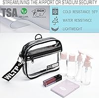 Vista 2 de Juego de bolsas de aseo transparentes Rough Enough para viajar