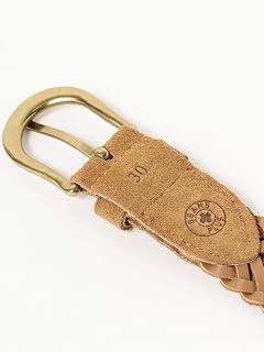 Braided Suede Belt 38-52-0018-905 38520018905: Tan