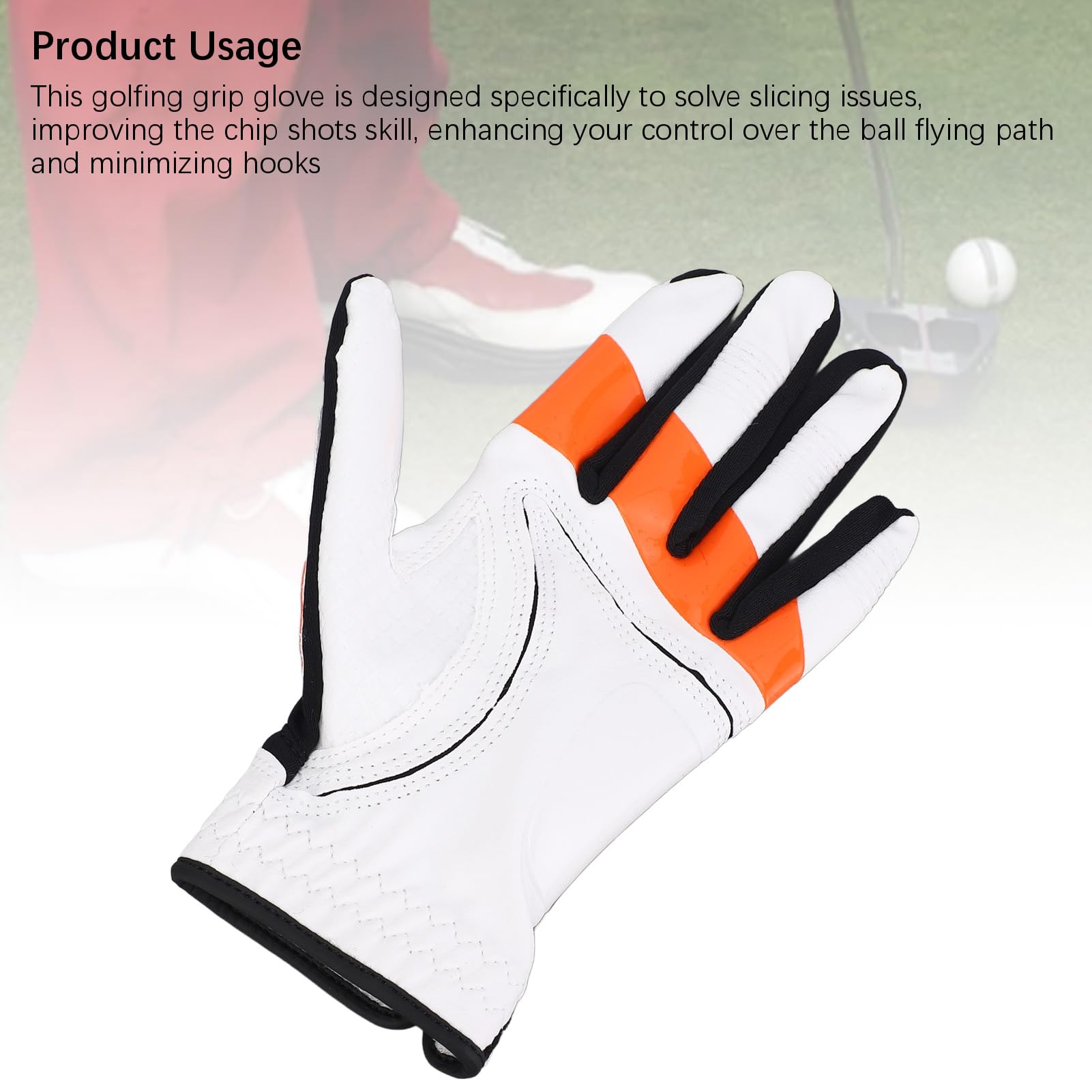 Yosoo Health Gear Guanto da Golf con Impugnatura Guanto da Golf per Mano Sinistra con Impugnatura in Silicone Design da Allenamento Fibra di Poliuretano e Tessuto di Nylon Antiscivolo per
