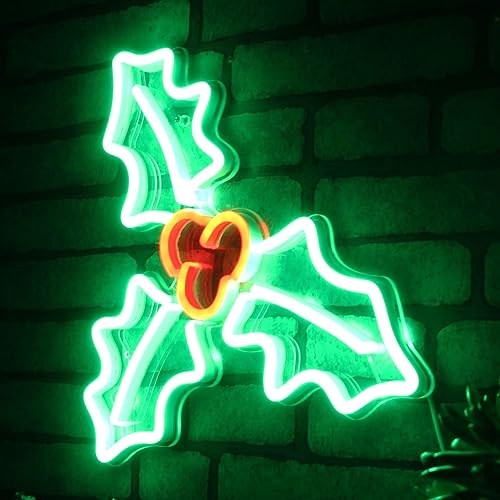 Miniatura 2 de ADVPRO Navidad Holly Flex Silicona LED Letrero de neón verde y rojo st16s33-fnu0158-gr