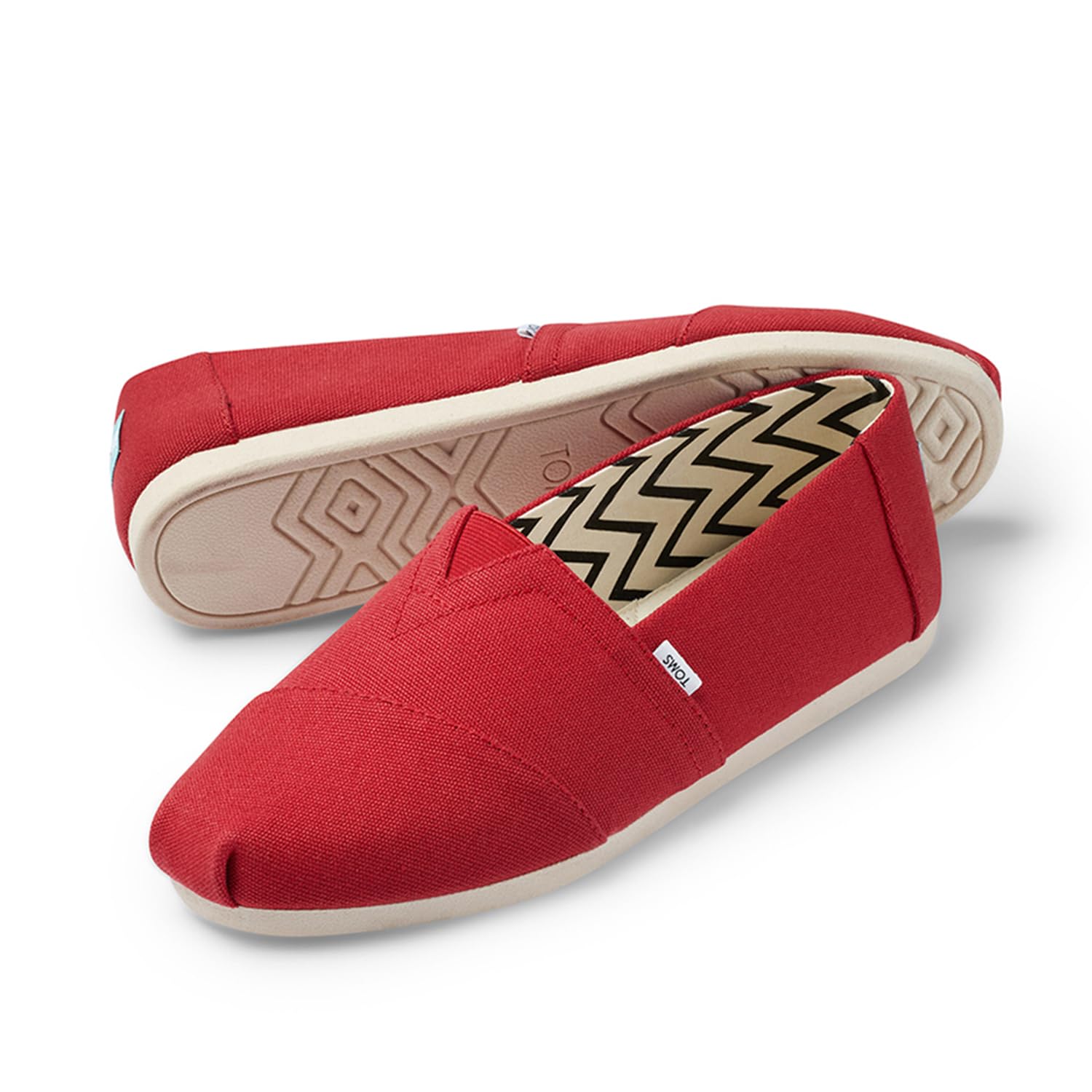 TOMS Męskie mokasyny typu espadryle, płaskie, 9.5