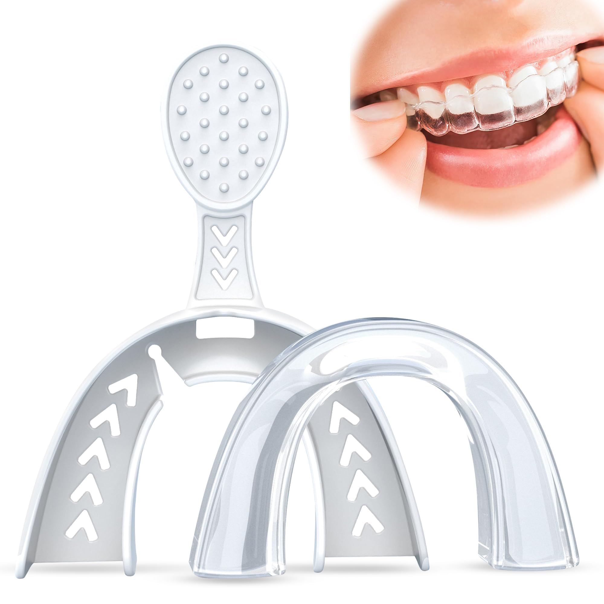 NALACAL Mouth Guard for Clenching Teeth at Night - Night Guards for Teeth Grinding - Mouth Guard for Grinding Teeth, Night Adult Anti Molar Occlusion Tooth Protector Tooth