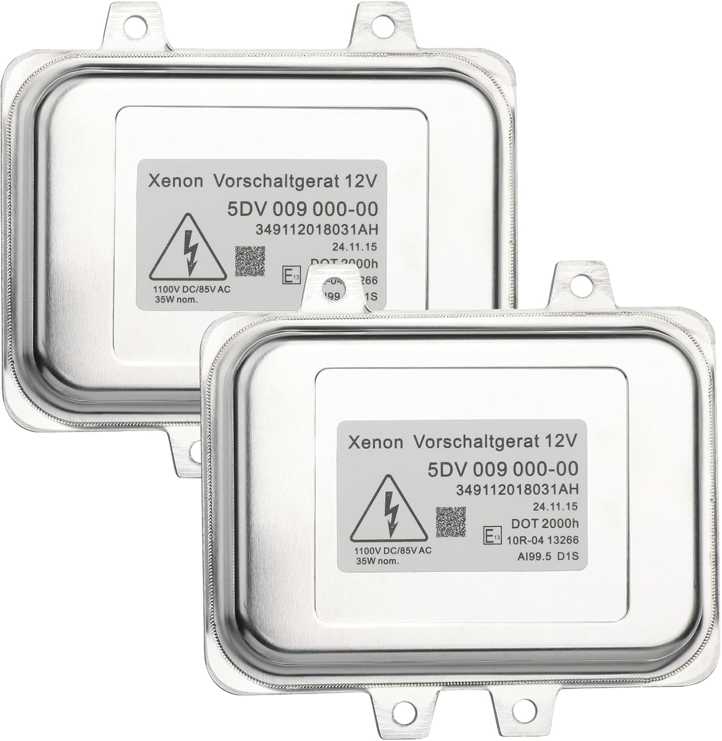 2 Sets HID Headlight Ballast W/Igniter & D2S Bulb for Cadillac Escalade 2007-2013,for BMW E60 2006-2009,for Chrysler Town&Country 2008-2014,5DV 009 000-00 15782392 Xenon Ballast Control Module