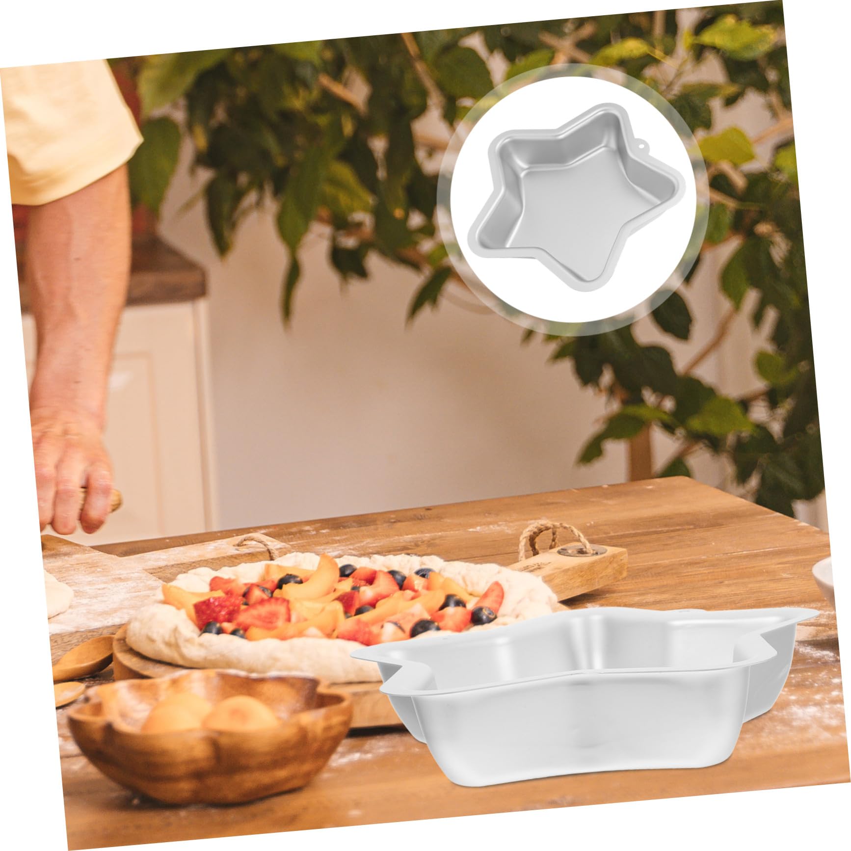 VALICLUD 2 Pièces Star Cake Pan Alliage Aluminium Moule Étoile à Branches pour Gâteaux et Cheesecakes pour Pâtisserie Maison