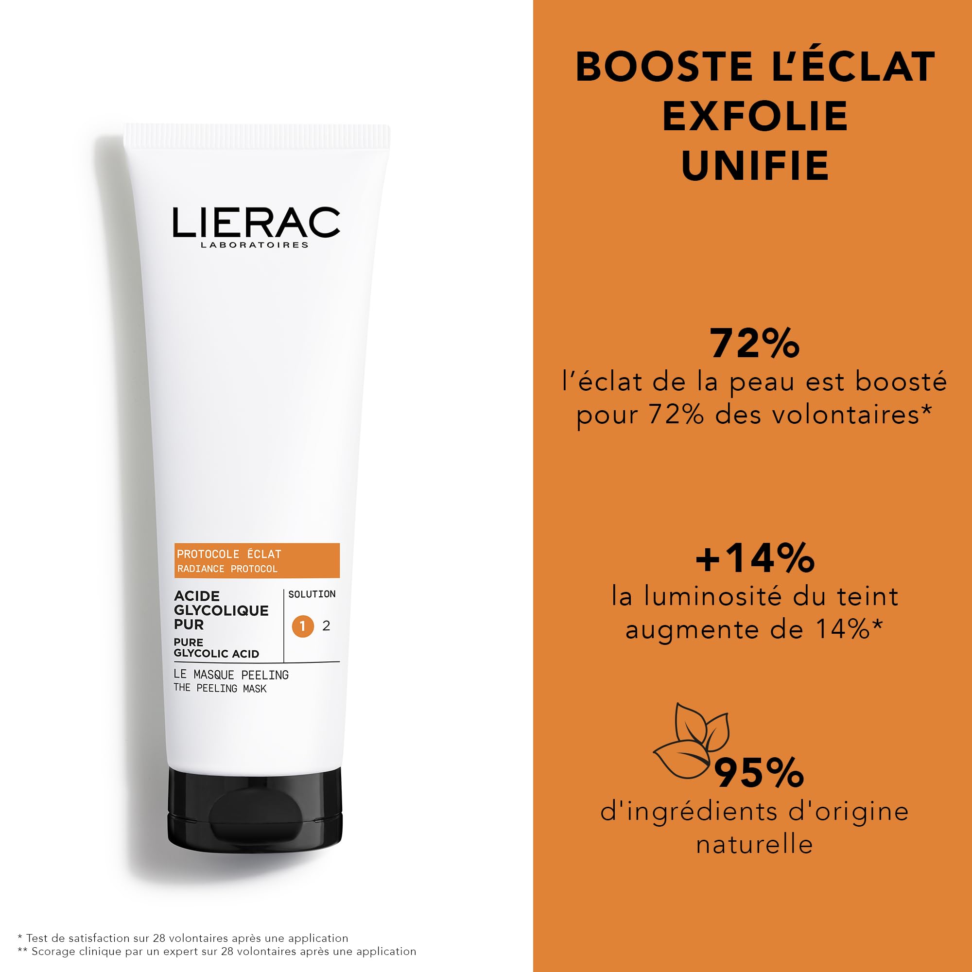 Image secondaire de Masque Peeling Éclat Lierac - Soin Exfoliant à l'Acide Glycolique 75ml
