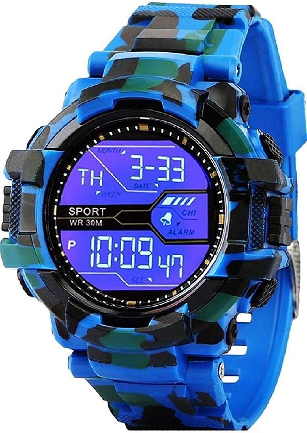 SELLORIA Watch for Men Digital Army Military Sports Watch for Kids Boys | Army Military Multi Color Watches | Digital Watch | Army Watch for Boy Blue (B08GZYFXC6) Amazon Price History, Amazon Price Tracker