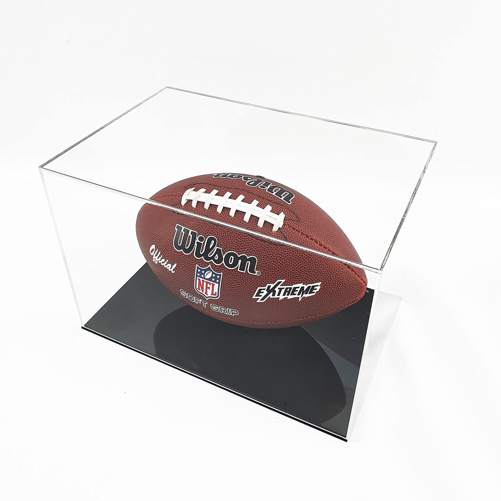 Puffin Plastics Black American Football Display Case - Base