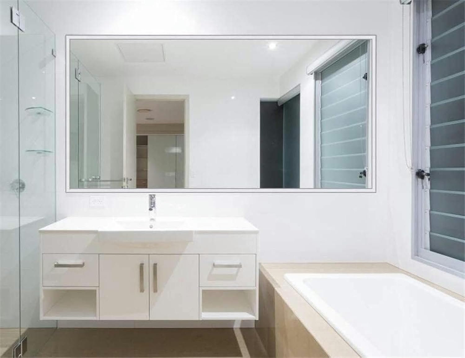 118inch Wall Trim Self Adhesive, Peel and Stick 3D Waterproof Sticky Decorative Molding Trim for Door, Mirror, Cabinet Edge, Wall, Home Decor (Silver)