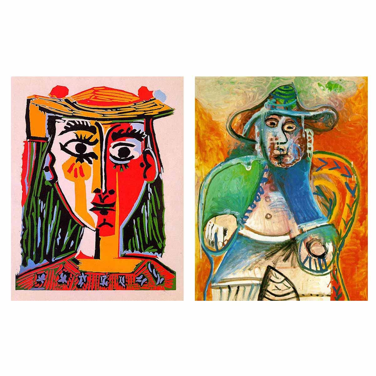 Amazon.com: Graffiti Street Art Pablo Picasso Style Canvas Oil