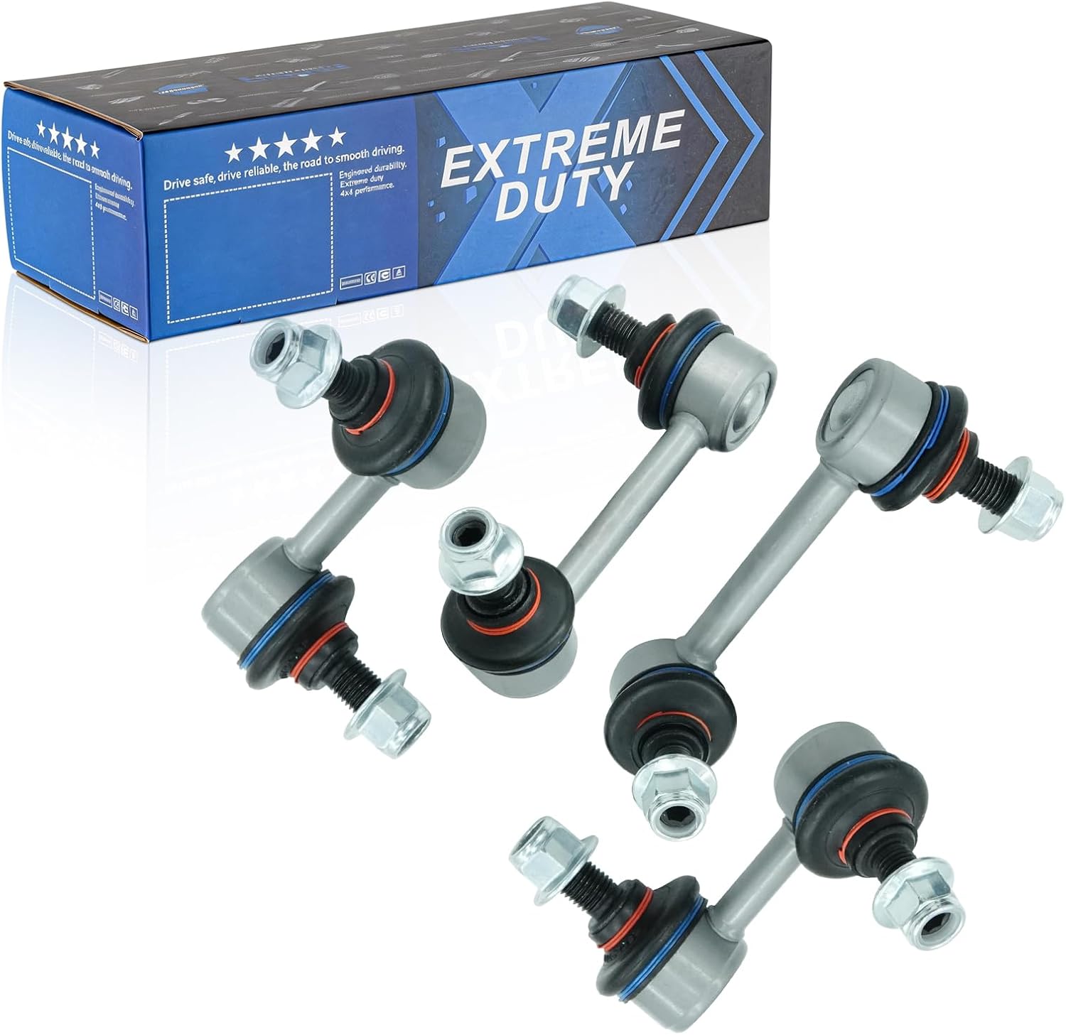 4PCS Front & Rear Sway Bar Links Kit, Stabilizer Bar Links for Honda Element 2003-2006, Element EX LX 2007-2011, Replaces K90454 K90455 K80466 K80465