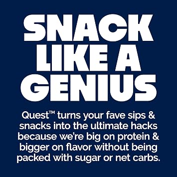 Quest Nutrition Oatmeal Chocolate Chip Protein Bars, 20g Protein, 1g Sugar, 5g Net Carb, Gluten Free, Keto Friendly, 12 Count