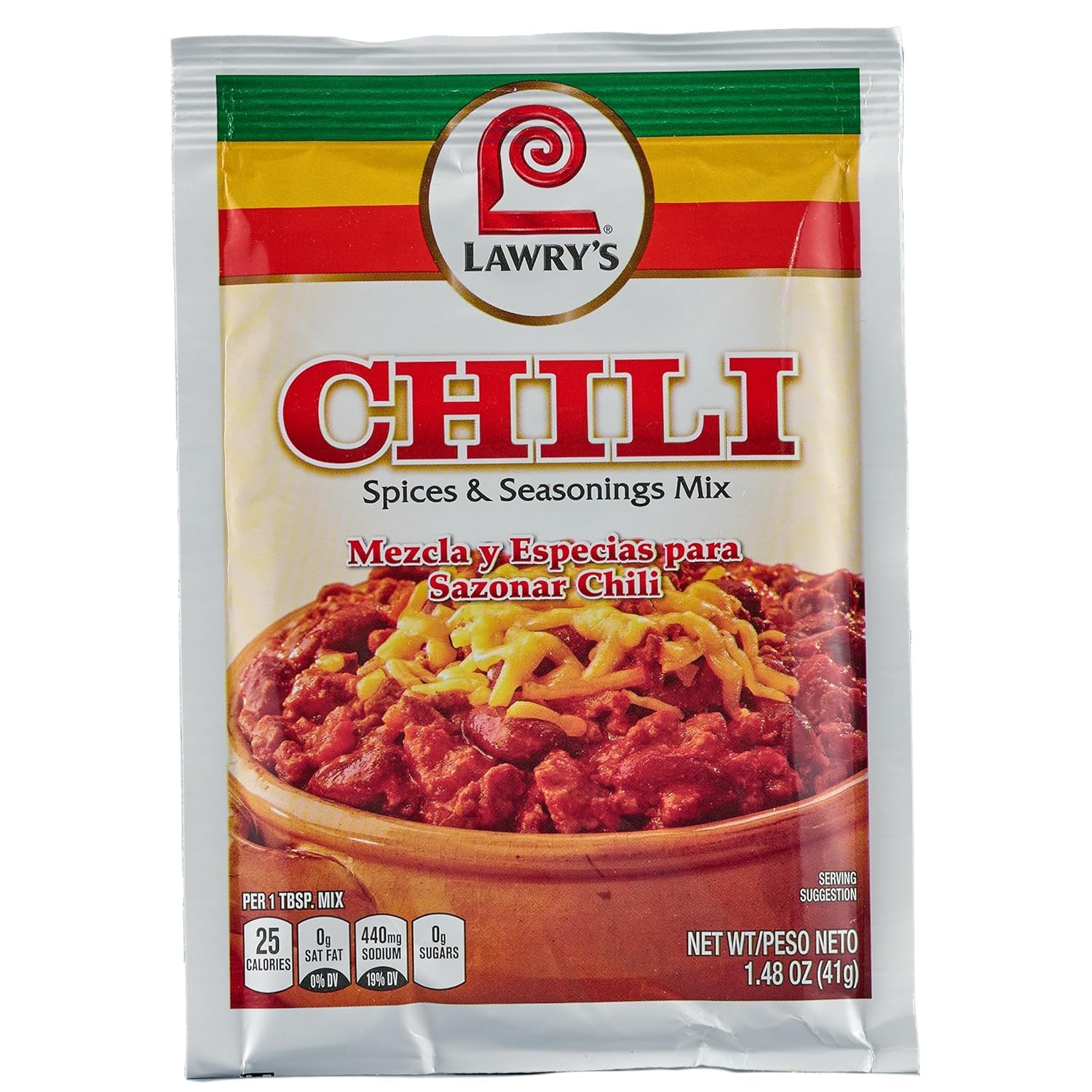 Lawry's® Chili Spices & Seasonings Mix, 1.48 oz (6-Pack)