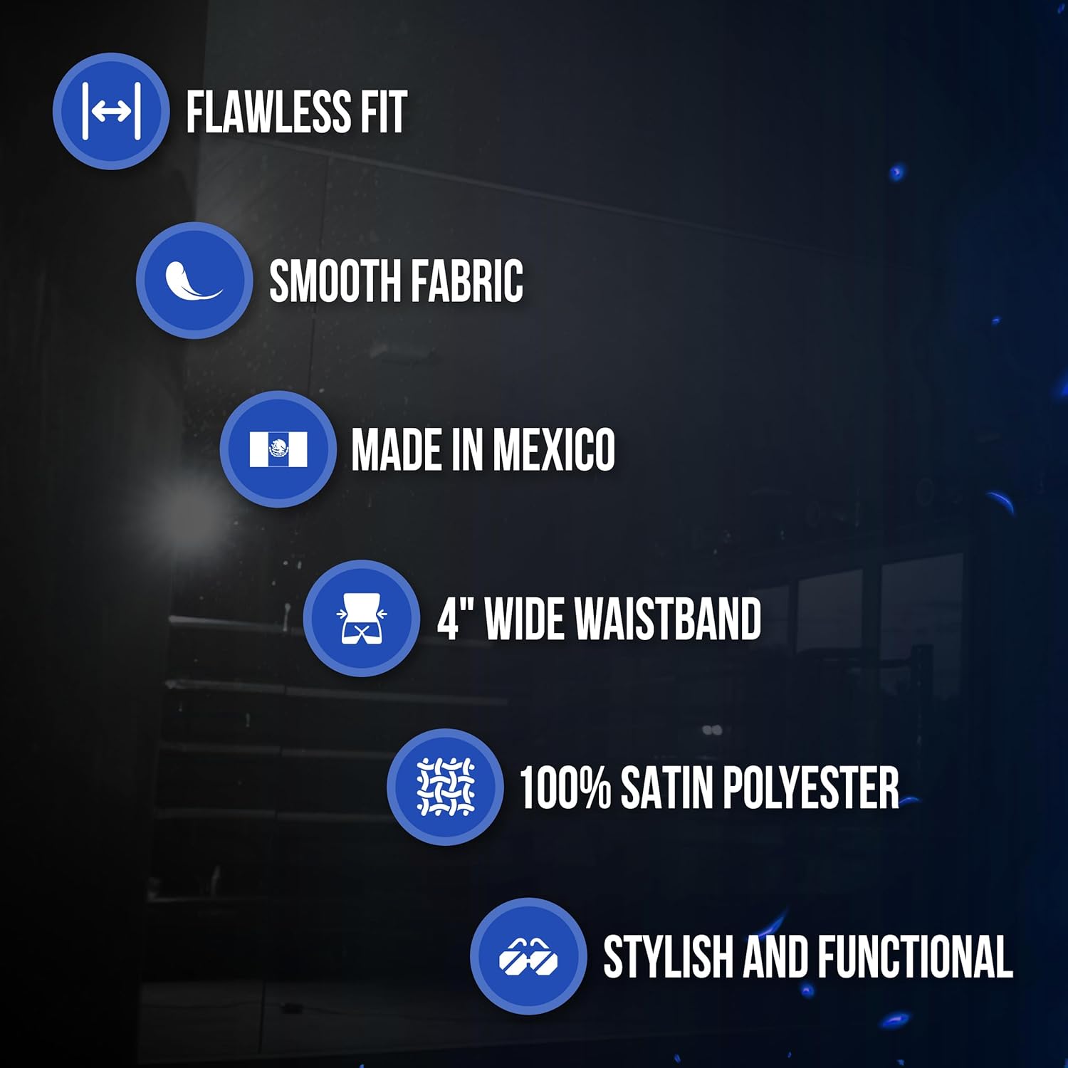 CLETO REYES Boxing Shorts Trunks for Men, Training Uniform, Professional Competition Fitness Clothes, Fight Apparel, Satin