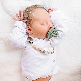 Ryan & Rose Cutie PAT All-in-One Pacifier and Teether Massaging Teething Ring and Hideaway Binky for Growing Babies (Prep (3 Pack), Stage 1)