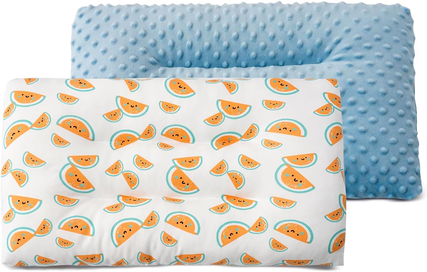 1Pc Toddler Pillow,Breathable and Skin-Friendly,Machine Washable,100% Cotton Cute Kids Pillows for Sleeping,Kids Sleeping Pillow for 2-6 Year Old,19X11inches