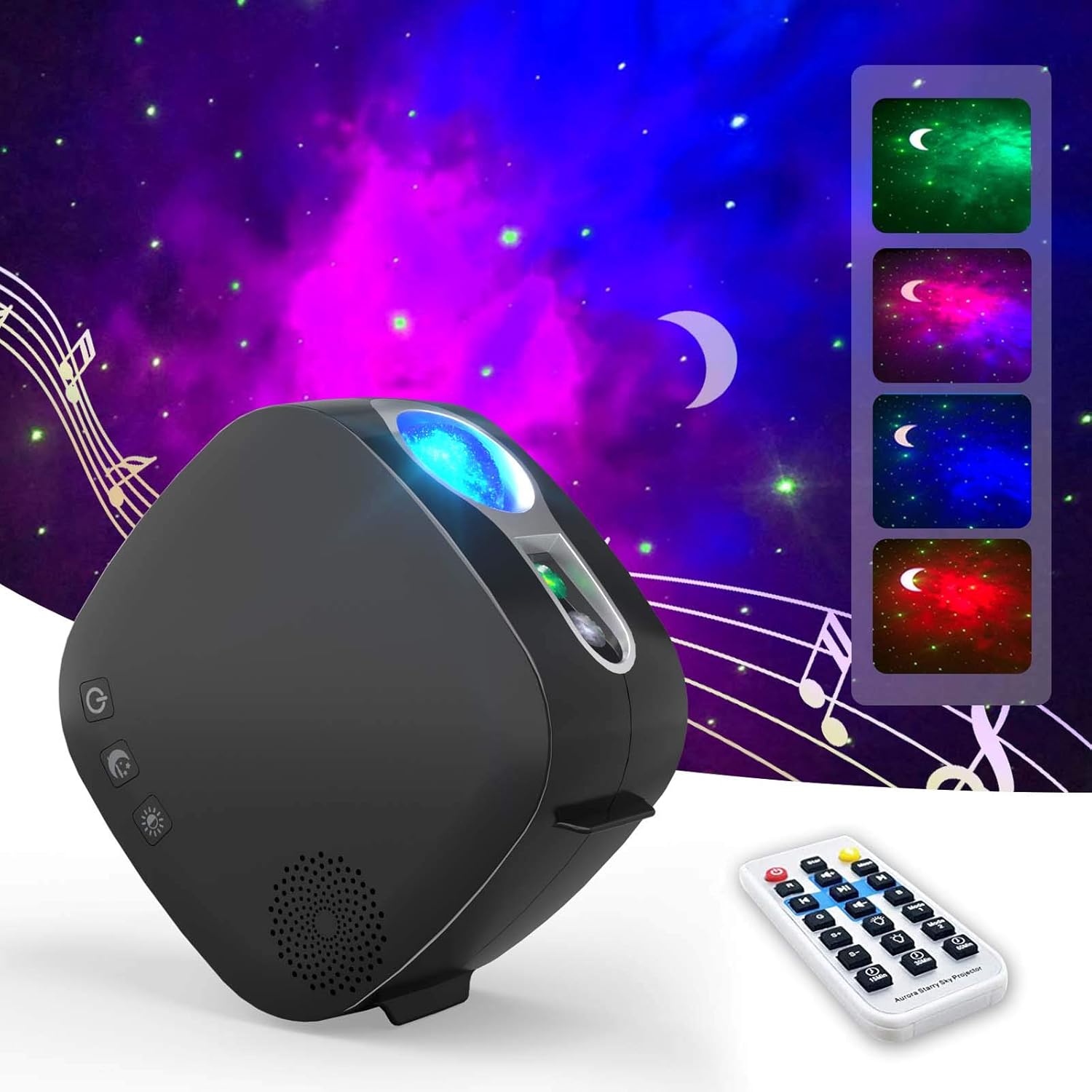 Galaxy Projector with Bluetooth Speaker, ANWIKE Star Projector Night
