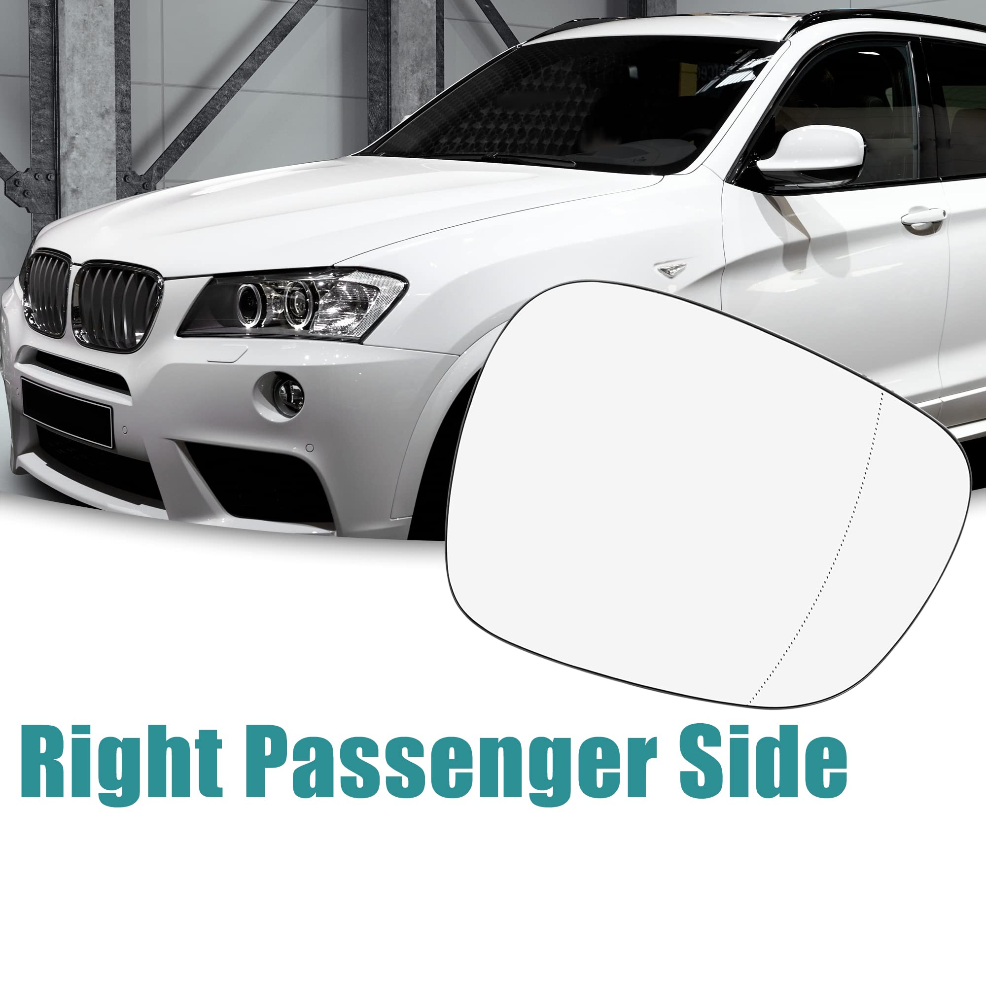 Rétroviseur Extérieur Droit Chauffé Pour BMW X3 F25 2010-2014 - Verre Bleu Asphérique - Ref 51162991663