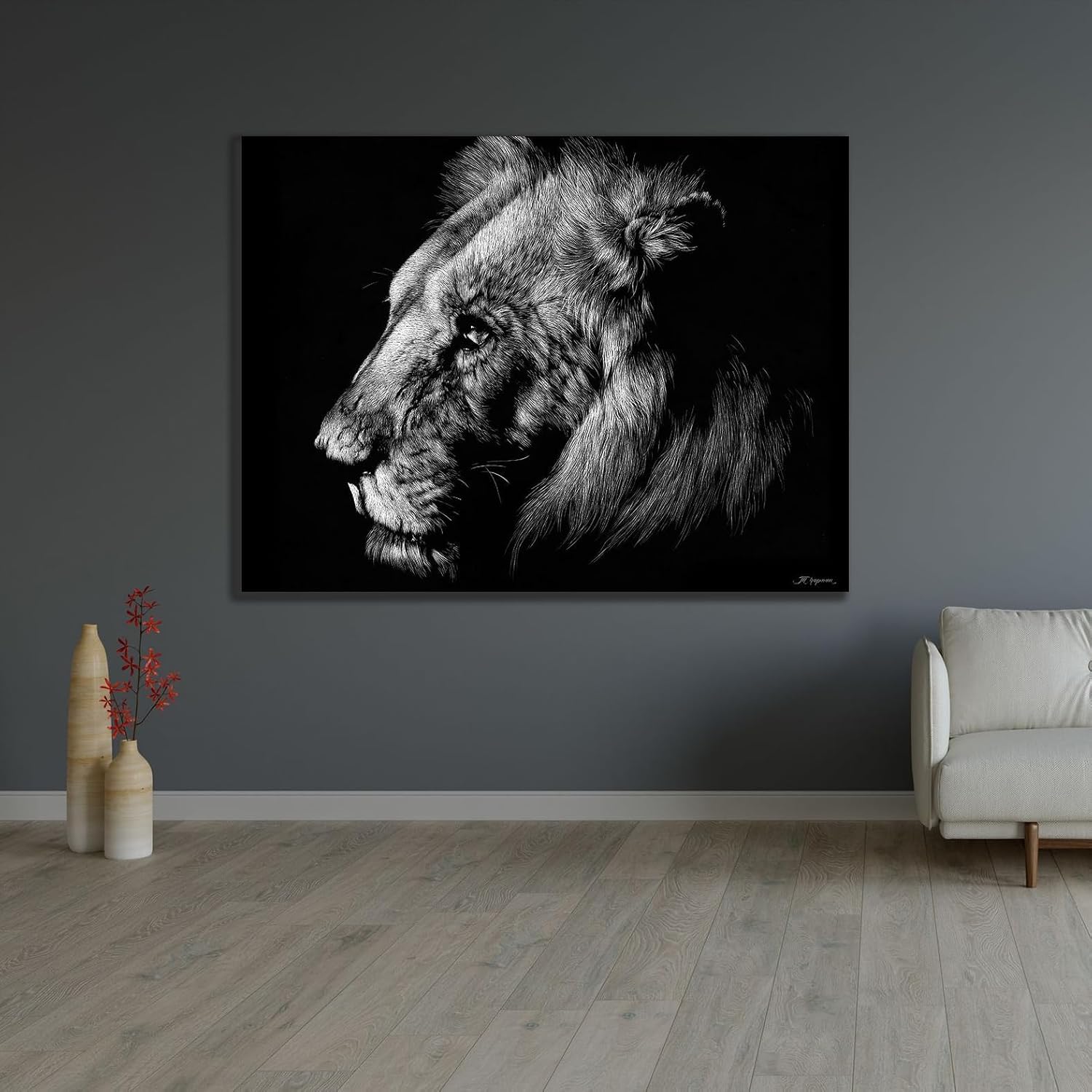 ArtDirect Wildlife Scratchboards I Unframed Art Print Giclee Poster by Chapman, Julie T. - Ready for Framing with Customization Sizes 10x8, 14x11, 20x15, 32x24, 48x36, and 60x45 Inches