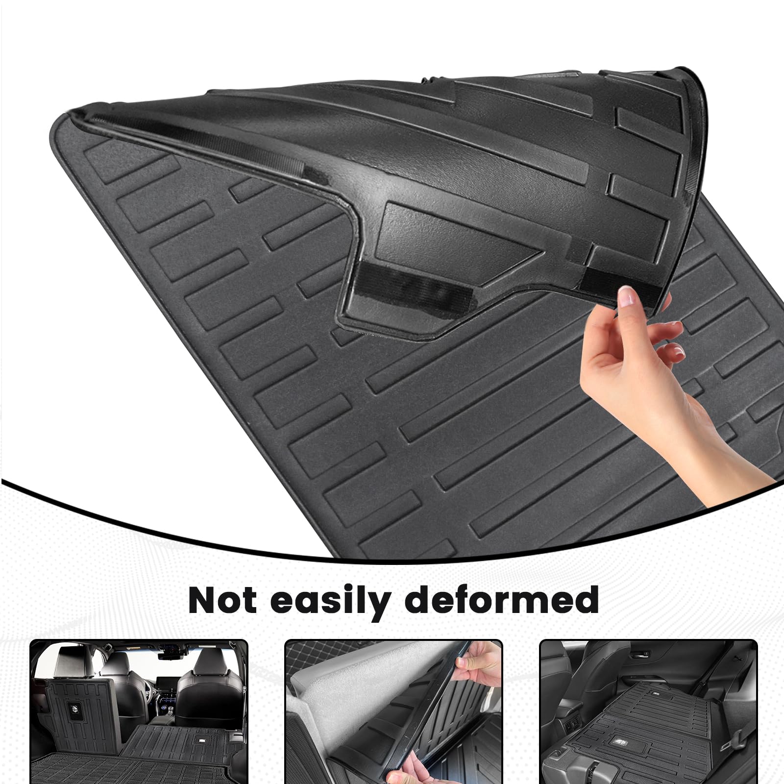 Xipoo TPE Cargo Liner For 2020-2025 Ford Escape - Trunk Mat & Backrest