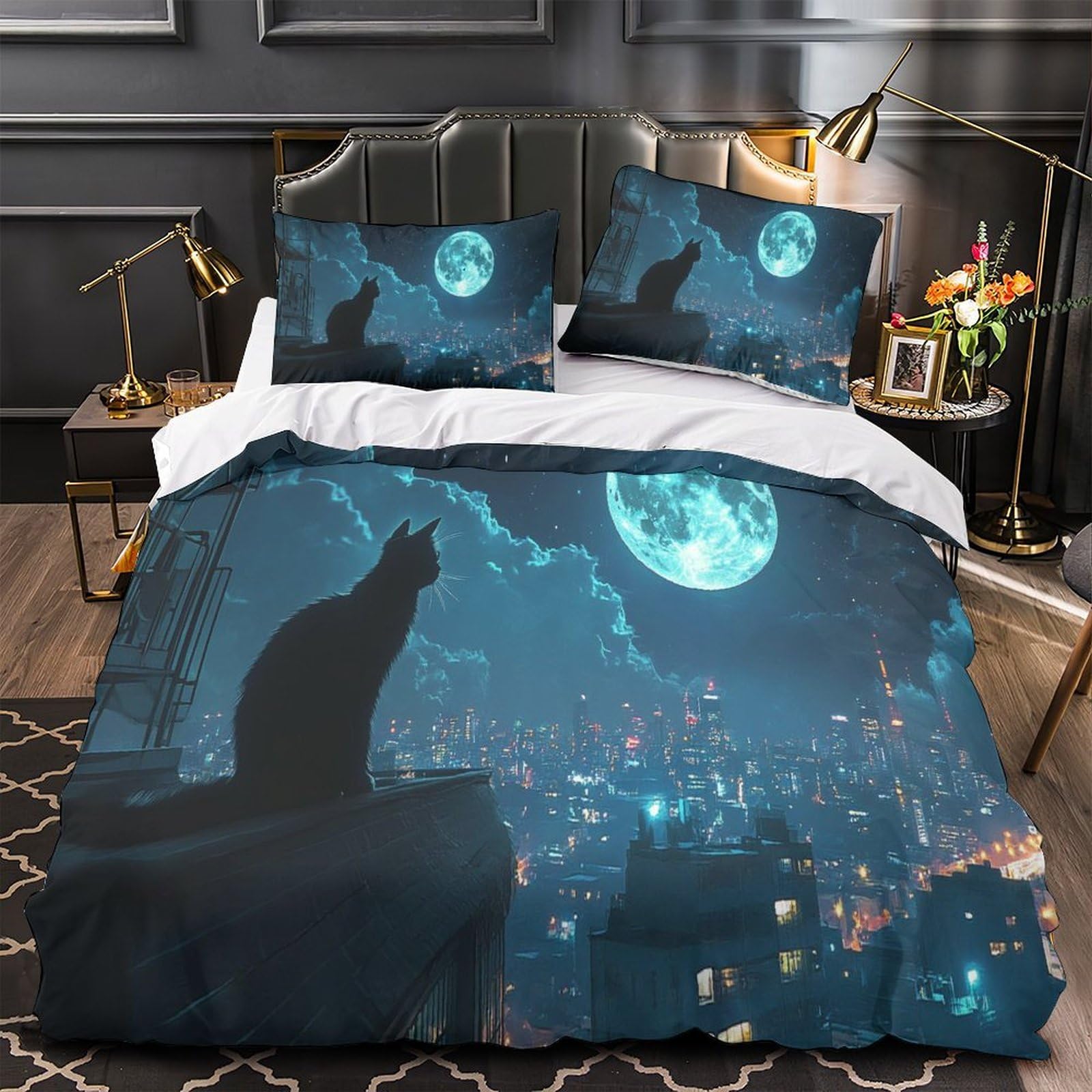 Housse de couette 3D souris en microfibre résistante King