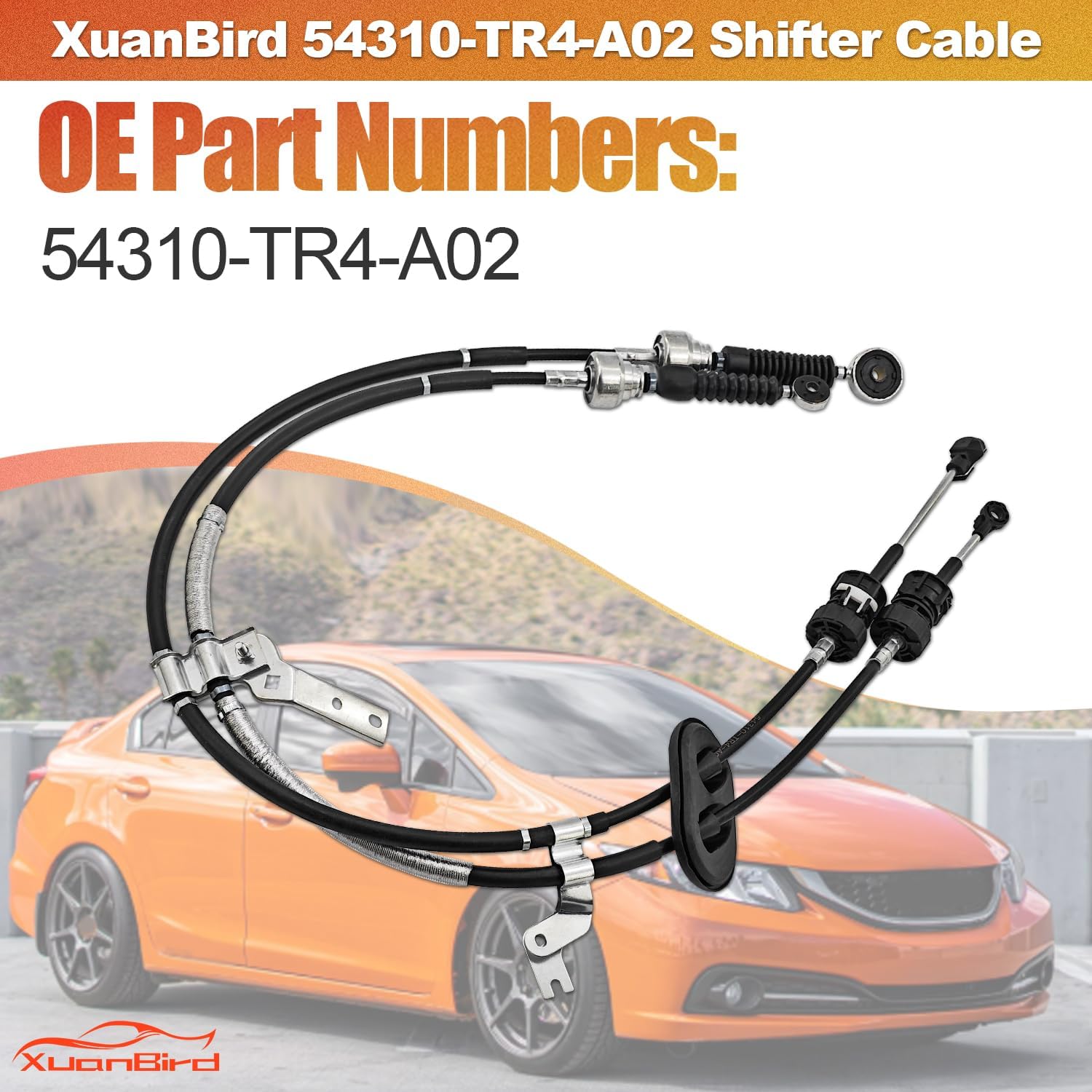 54310-TR4-A02 Shifter Cables Fit for Honda Civic Si 2.4L l4 2012 2013 2014 2015, Manual Transmission Gear Shift Cable, Replace 54310TR4A02 Wire Change