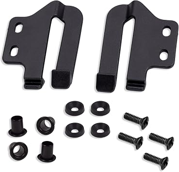 Holster Speed Clips - Belt Clip for Outlaw OWB Holsters - Adjustable Cant for Leather, and Hybrid Holster - Quick Clip High-Grade Material with Hardware
