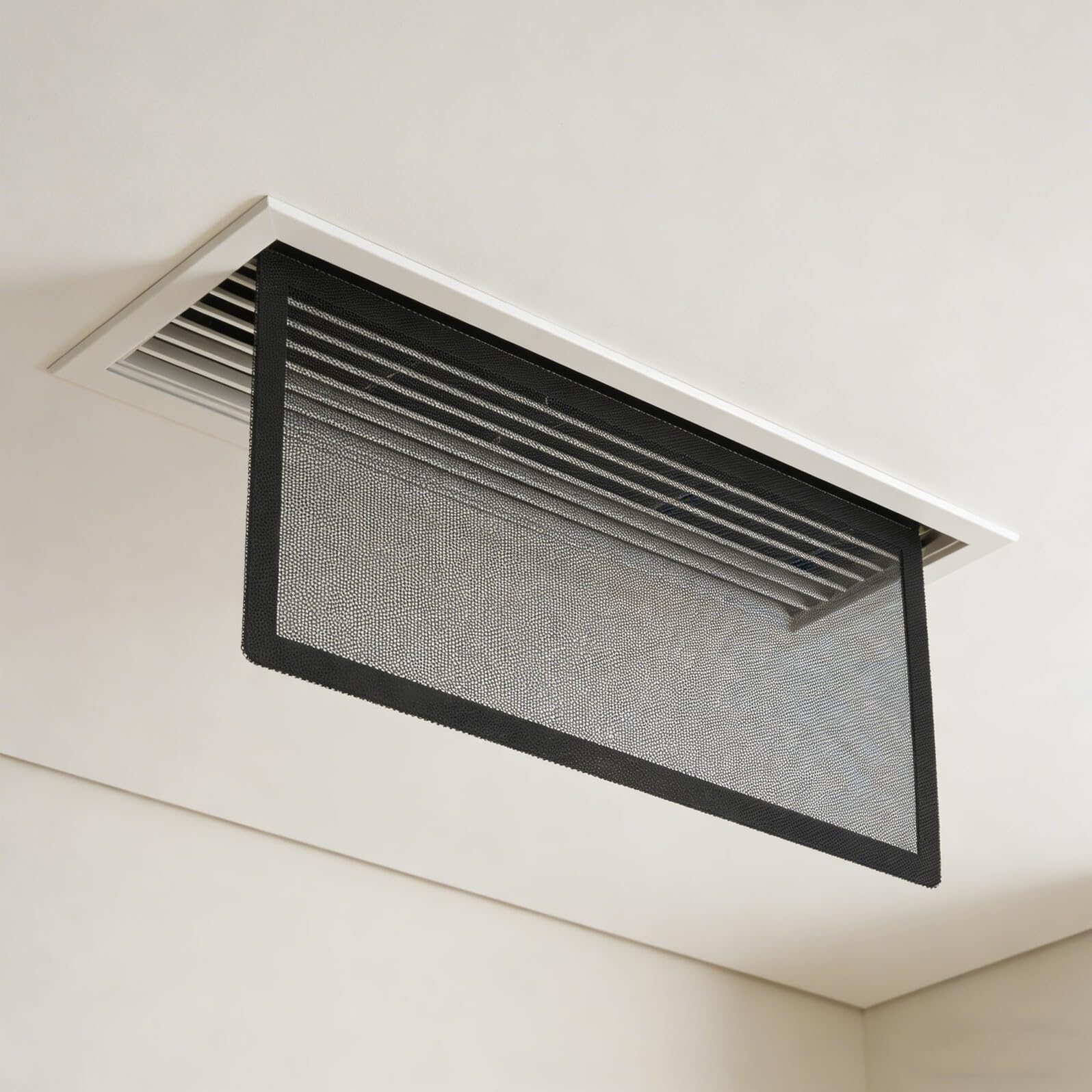 Copertura Magnetica per Prese D’aria in Pvc Nero 8 Pezzi | Ogni Stanza di Casa e Cucina, Rete Filtro Anti-detriti e Anti-chioma, Installazione Fai da Te