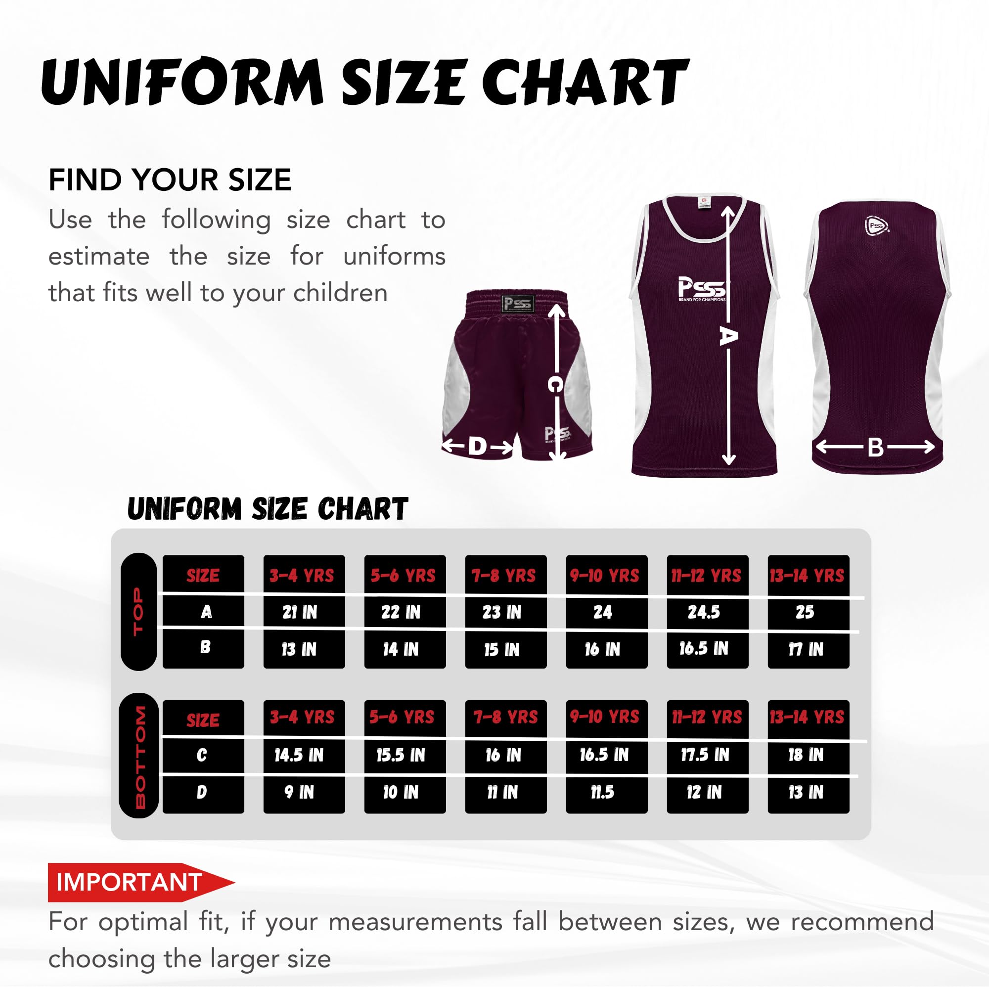 PSS Ultimate - Uniforme de boxeo para niños, juego de 2 piezas, ligero, transpirable y cómodo, uniforme de estudiante de boxeo para niños de 3 a 14 años