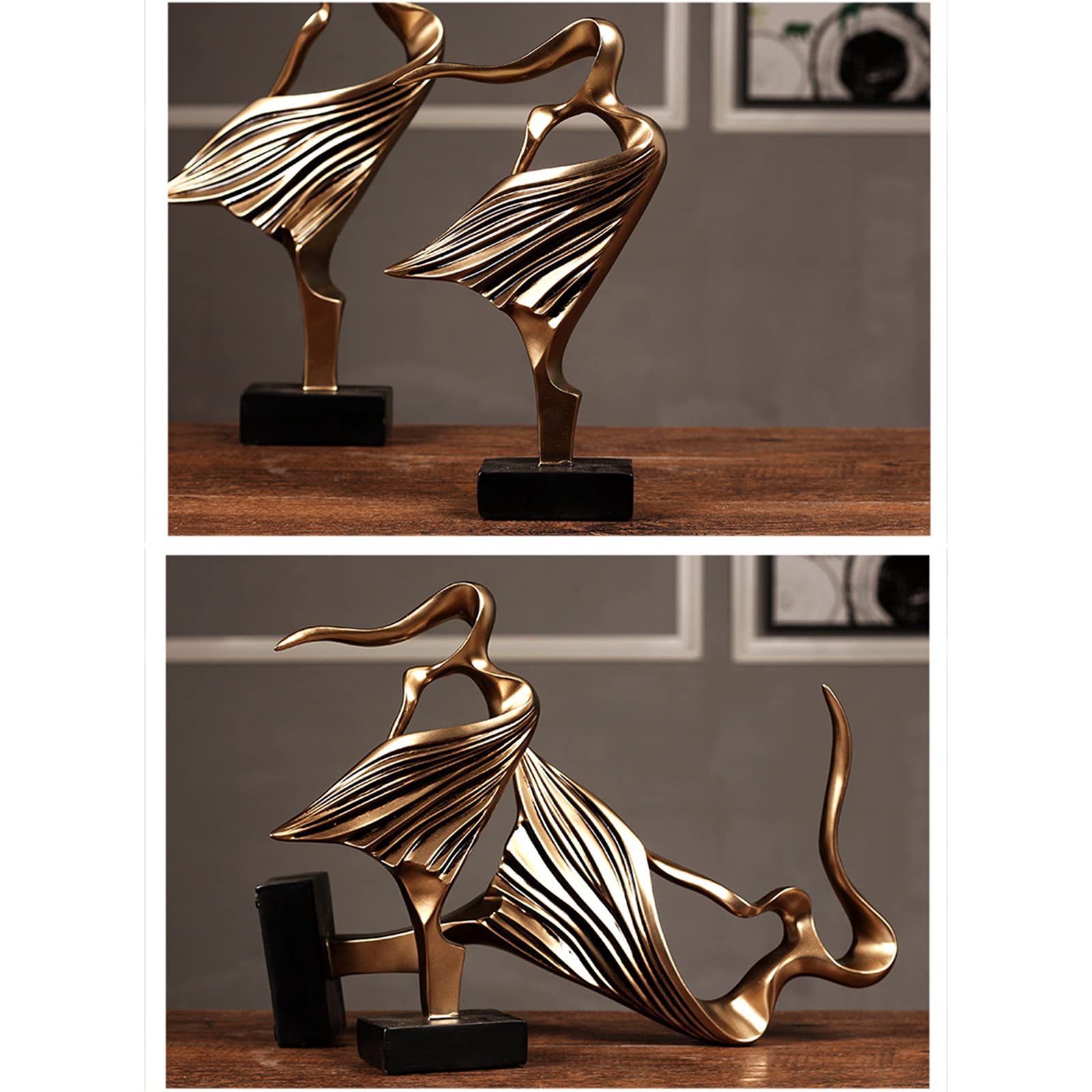 Bronze Skulptur,Paar Statue Und Skulpturen Antik Verzierung Für Möbel Mini Artwork Wohnzimmer Decoration Figuren,Double Dance